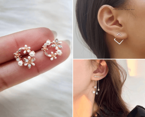 earrings cover photo collage