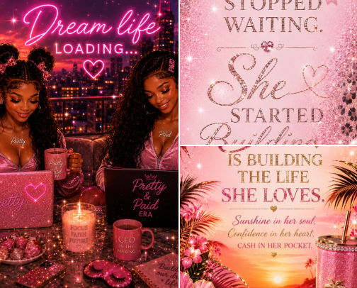 Pretty Paid Era 🩷💰 cover photo collage