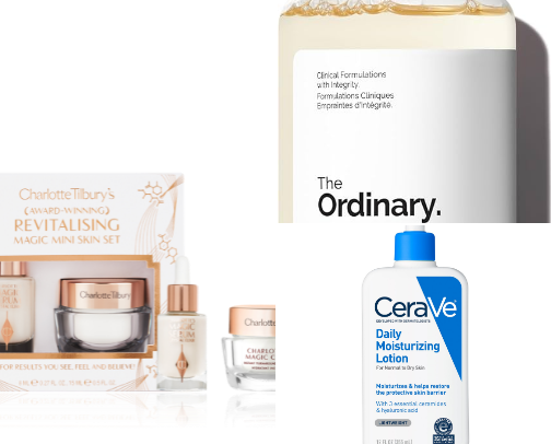 Skin care cover photo collage