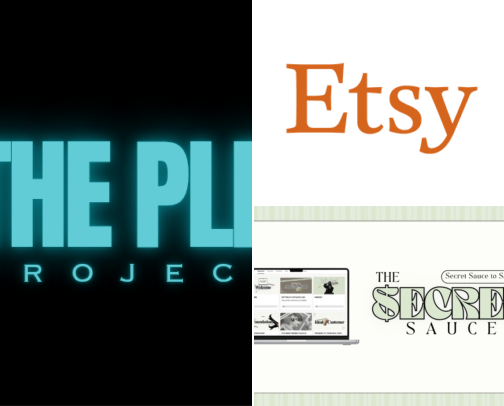 Essentials for starting a digital product business today. cover photo collage
