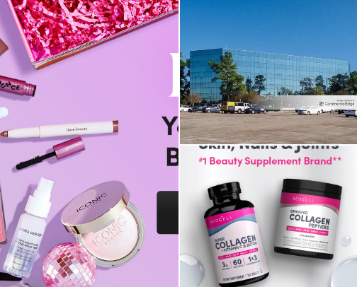 Beauty, makeup and health care cover photo collage