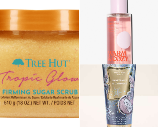 fav body care products 🧴 cover photo collage