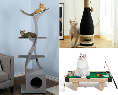 Luxe Items for Spoiled Cats cover photo collage