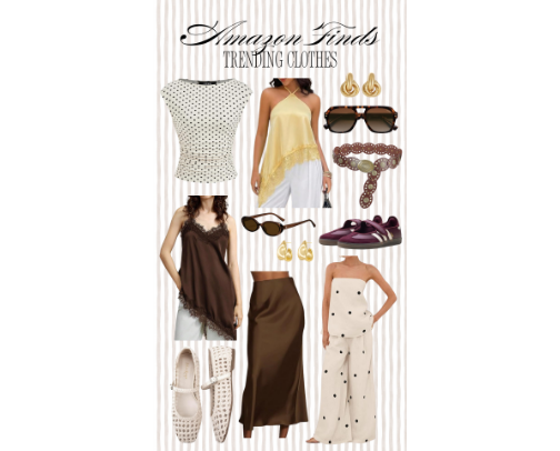 Amazon trending fashion finds cover photo collage