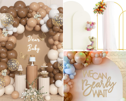 We Can BEARly Wait – A Cozy Teddy Bear Baby Shower Setup cover photo collage