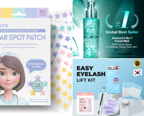 Skincare + Make-up + Hair cover photo collage