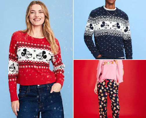 Old Navy x Disney Christmas Holiday Collection 🎄❄️ cover photo collage