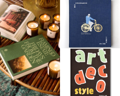 Essential coffee table books for art and architecture lovers. cover photo collage