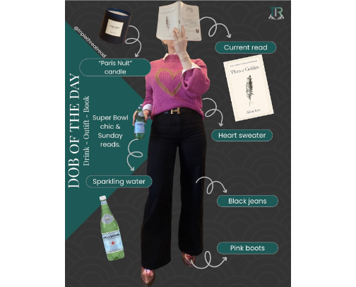 Drink Outfit Book (+Candle): Valentine’s Day cover photo collage