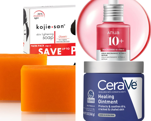 Skin care cover photo collage