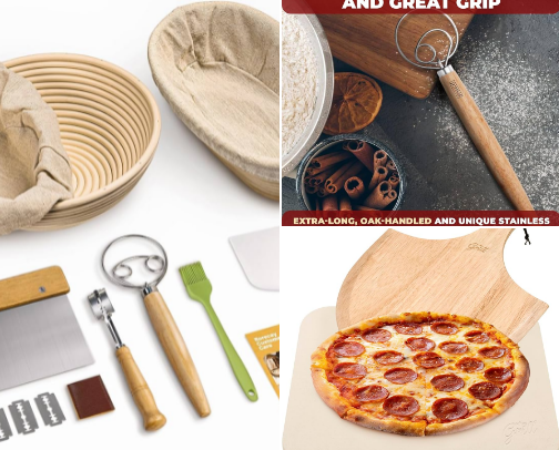 pizza and sourdogh maker cover photo collage