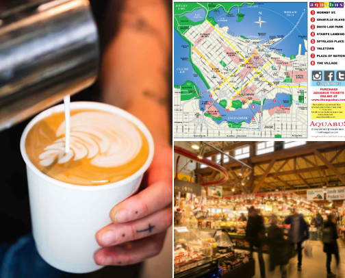 Spend the day Downtown Vancouver☕️🌳🌊 cover photo collage