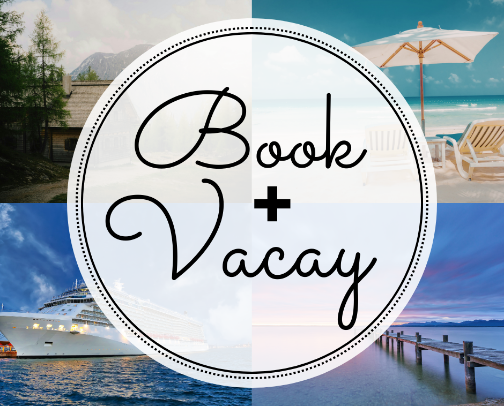 Books + Vacay Vibes Pairings cover photo collage