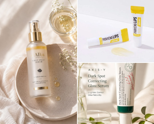 My Holy Grail K-Beauty Essentials for Glass Skin 🌿✨ cover photo collage