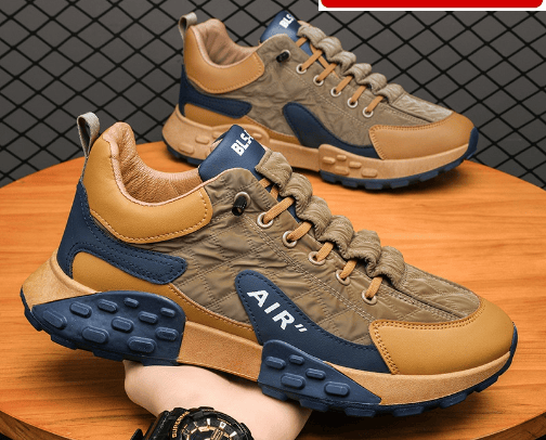 "AeroGlide - Sleek and Breathable Running Sneakers" cover photo collage