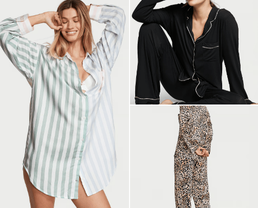 VICTORIA'S SECRET sale sleep cover photo collage