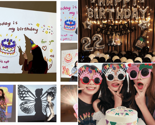 birthday ideas 🎂 cover photo collage