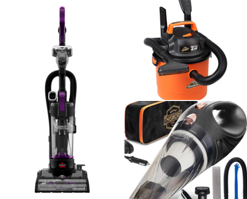 How I Finally Got Every Crumb Out of My Back Seat With a Plug-In Car Vacuum cover photo collage