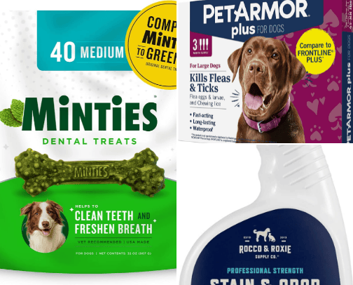 Doggie goods cover photo collage