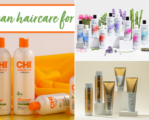 Hair products cover photo collage