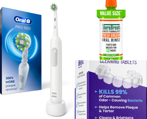 Clear Aligner Care Kit cover photo collage