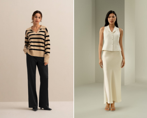 Fall/winter: Timeless + elegant clothings cover photo collage