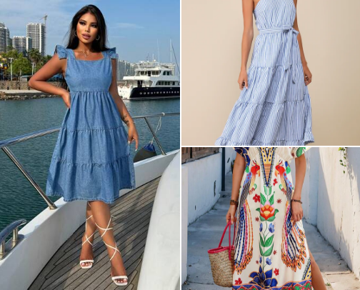 20 Stunning Dresses for a Cruise from Shein and Lulus cover photo collage