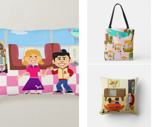 Retro Art Products cover photo collage