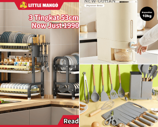 Rekomendasi Barang yang harus ada di dapur cover photo collage