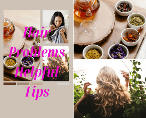 Hair Problems Helpful Tips cover photo collage