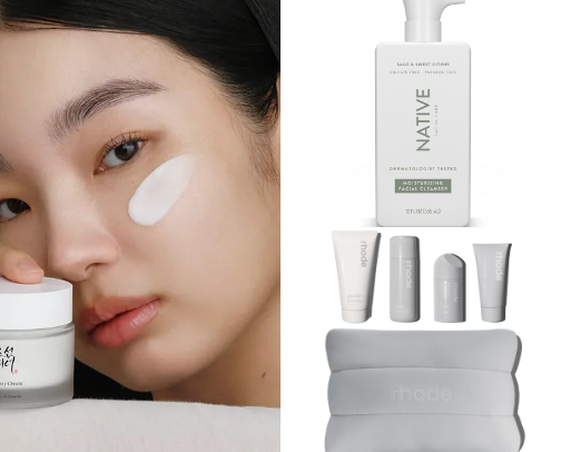 Skin care cover photo collage