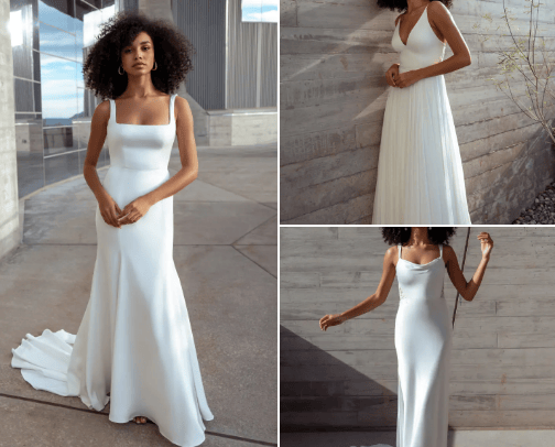 Wedding dresess cover photo collage