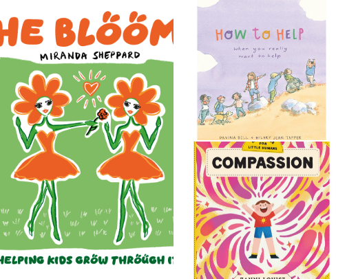 Books to develop children's social-emotional skills cover photo collage