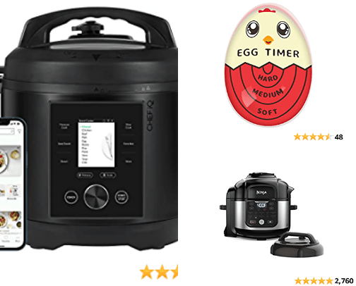 Kitchen devices and tools cover photo collage
