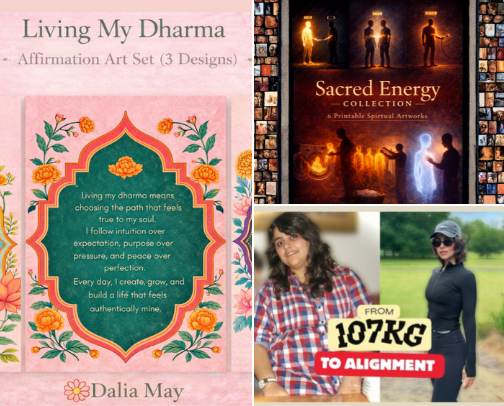 Mindful Living & Printable Art cover photo collage