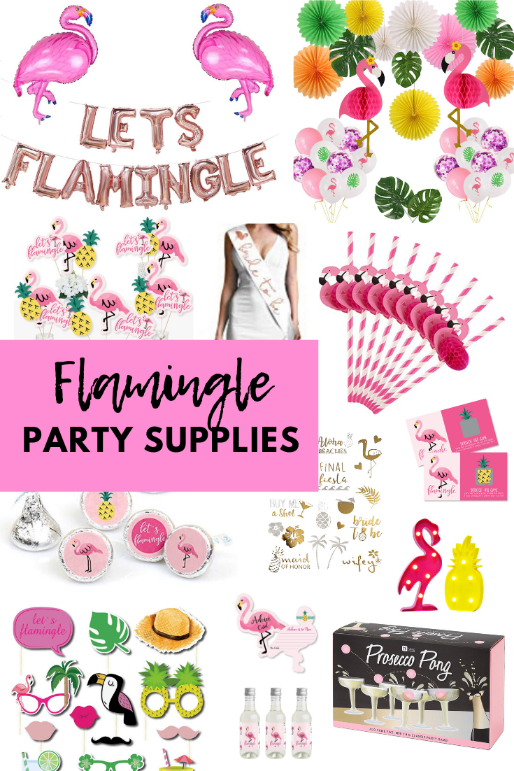 Flamingo Theme Party cover photo collage