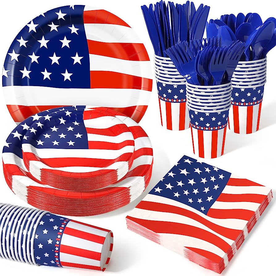 Red, White & Blue cover photo collage
