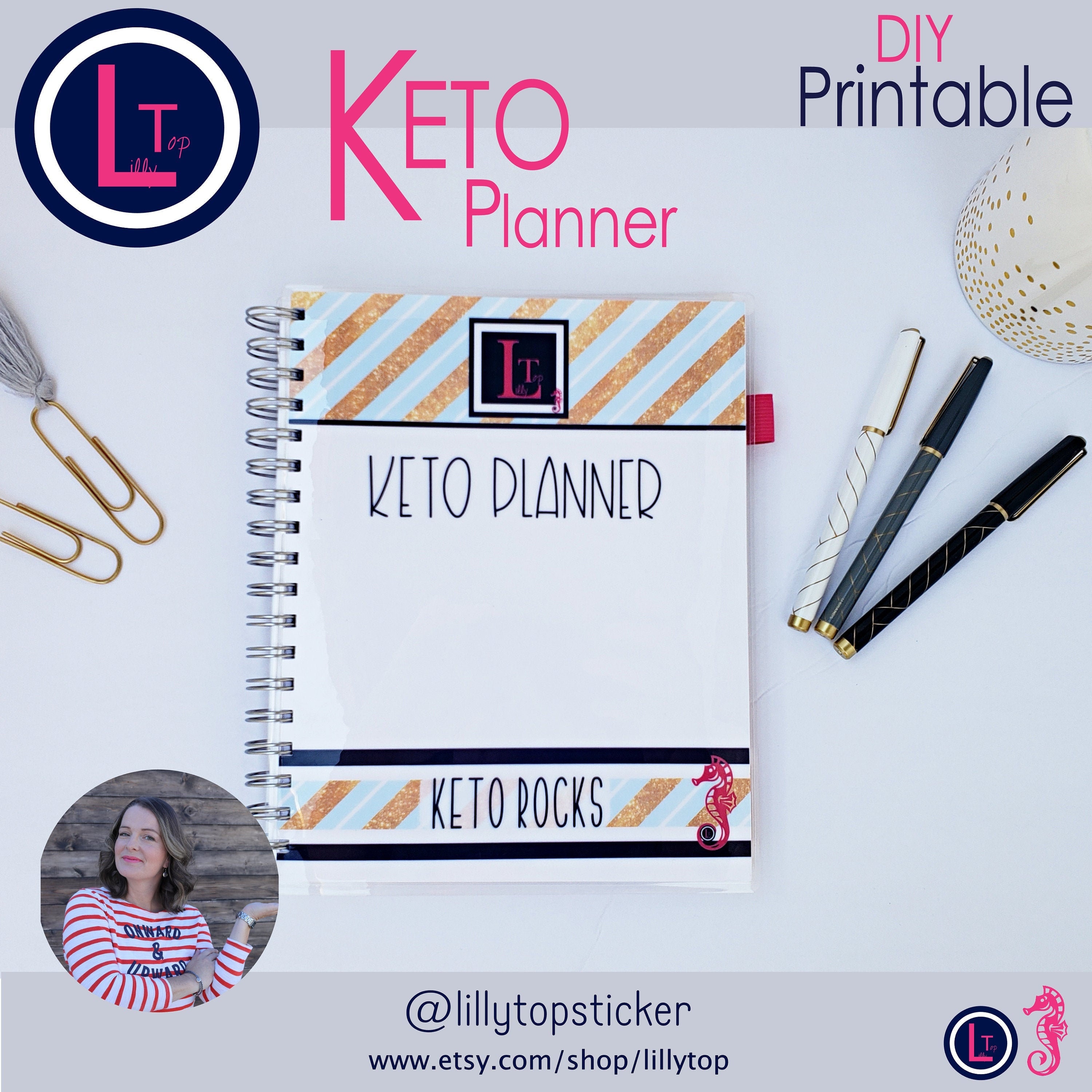 Organizers and Notebooks to Compile All Your Keto Recipes cover photo collage