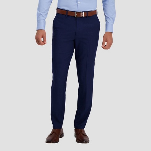 princess polly baby blue dress Loro Piana Fabric Navy Stretch Cotton and Linen Dress Pant
