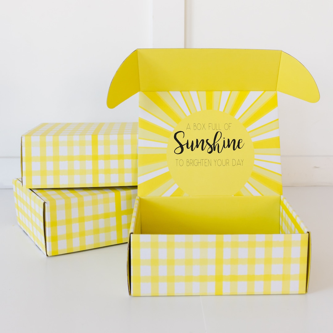 A Box of Sunshine Care Package Idea cover photo collage