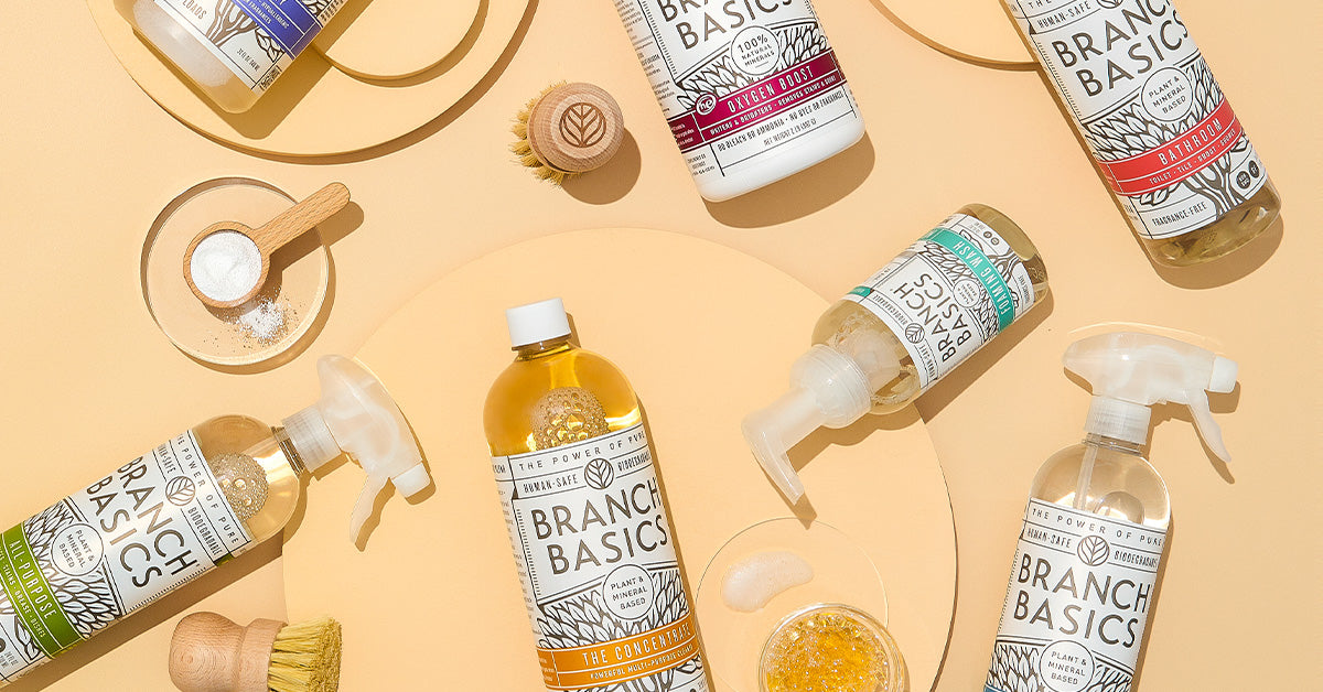 Items for an Eco-Friendly Cleaning Routine cover photo collage