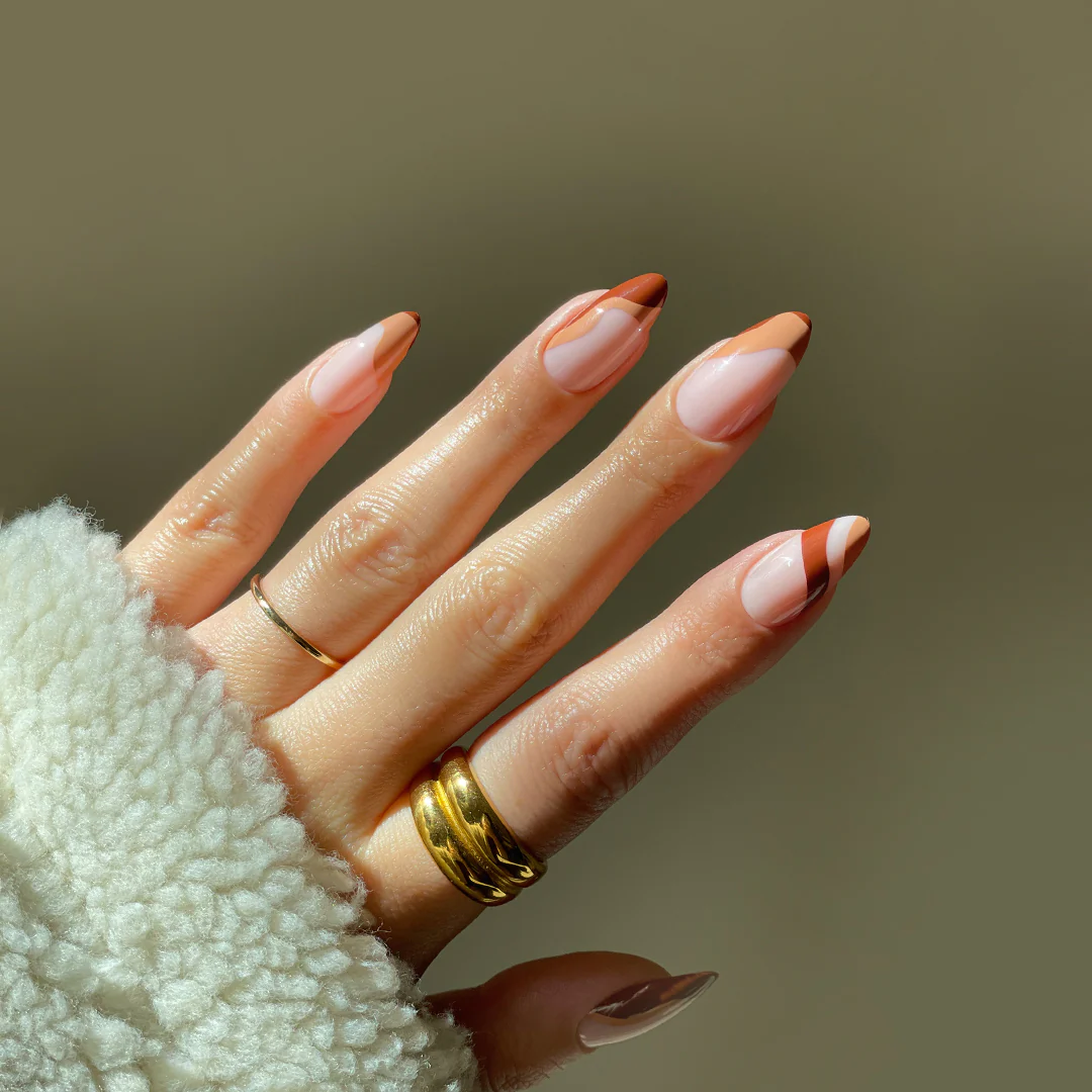 fall nails (press-on edition) cover photo collage