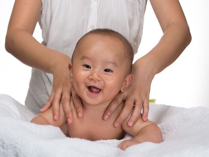 The Benefits of Baby Massage and Techniques cover photo collage