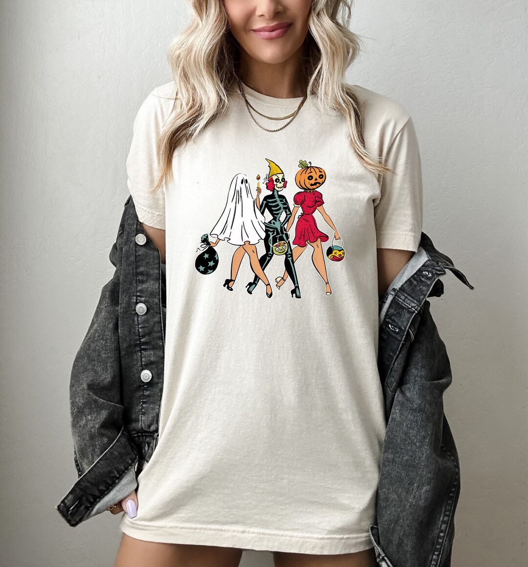 Vintage Halloween Vibe: T-shirts That Capture Spooky Nostalgia cover photo collage