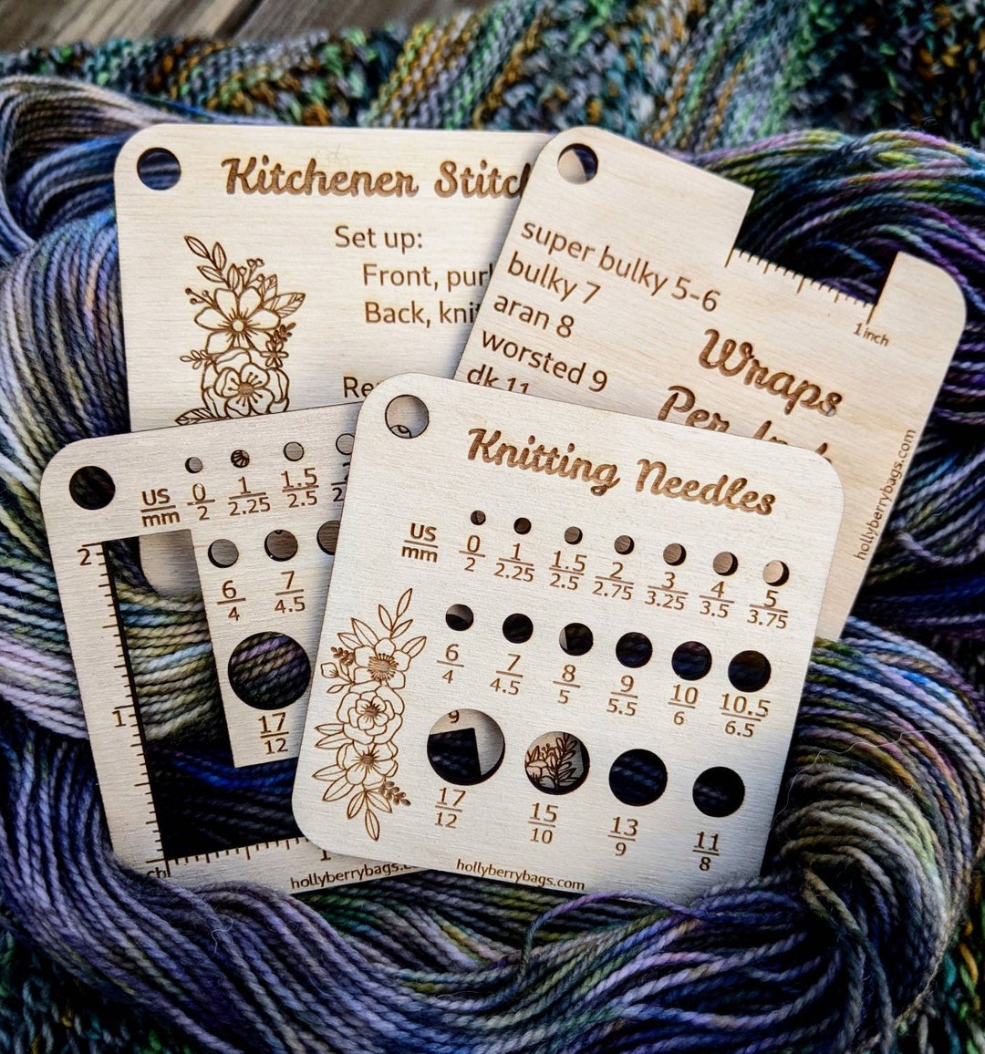 The Knitting Essentials I Actually Use cover photo collage