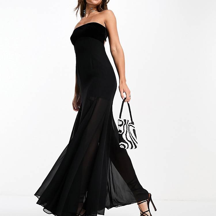 white christmas dresses Rent Asos Design Satin One Shoulder Maxi Dress With Cut Out Elastic Band  Detail In Sunset Orange main image 0