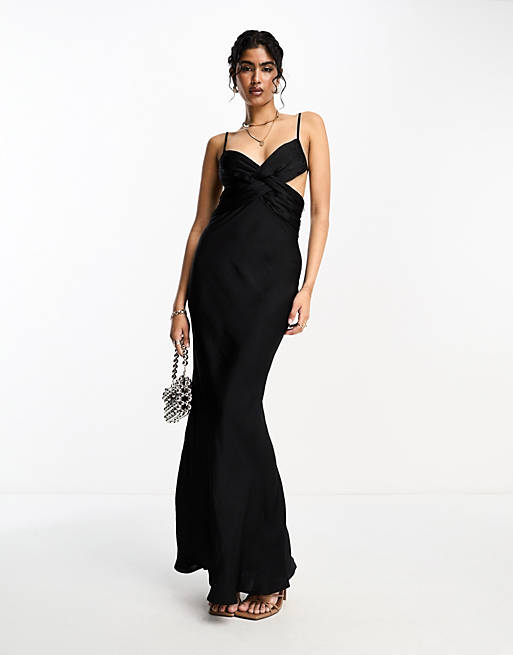 asos black wedding guest dress ALIX MAXI DRESS main image 0