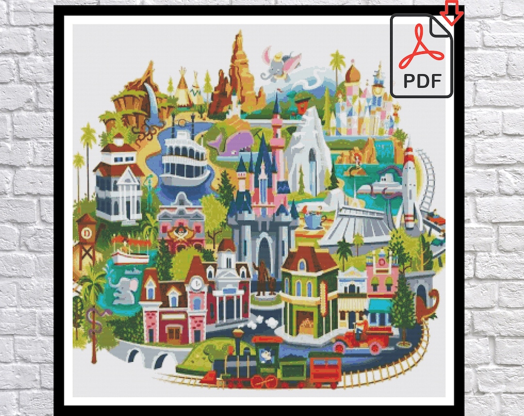 25 Disney-Inspired Cross Stitch Patterns I Recommend cover photo collage