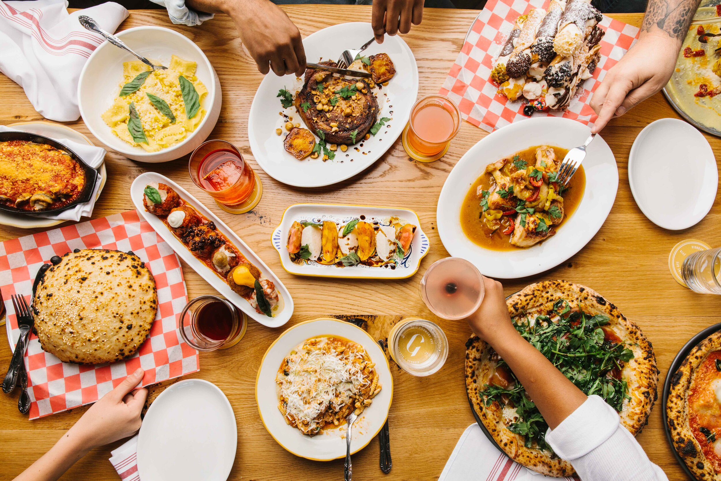 Visiting Atlanta? Here's some MUST try restaurants I swear by🍝 cover photo collage