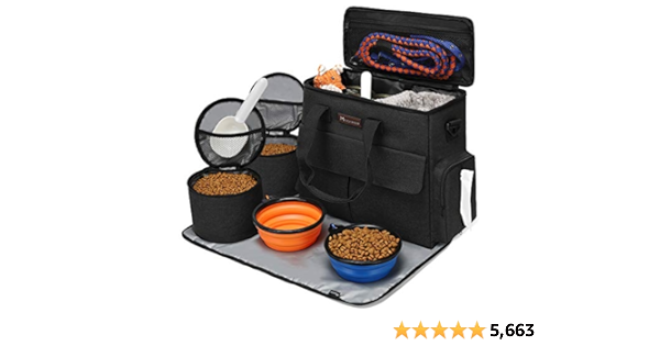 Treat Training Pouches And Travel Accessories For Dogs On The Go. (Food & Water Storage) cover photo collage